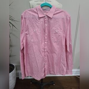Michael Brandon Men's Pink Button-Up Shirt Sz.L